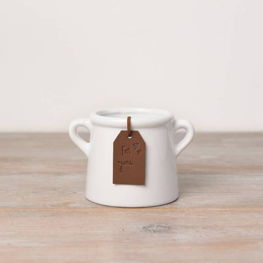 For You White Pot, 8cm