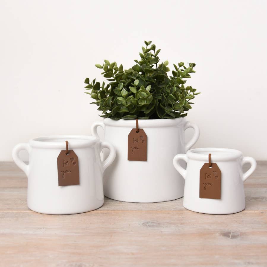 For You White Pot, 8cm