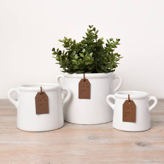 For You White Pot, 8cm